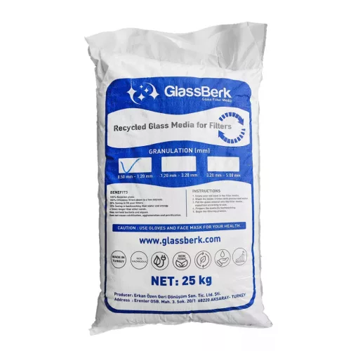 Glassberk Szűrőüveg 0,5-1,2mm 25Kg