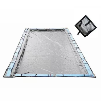 Pontaqua Silver/Black Reinforced Design Winter Pool Cover